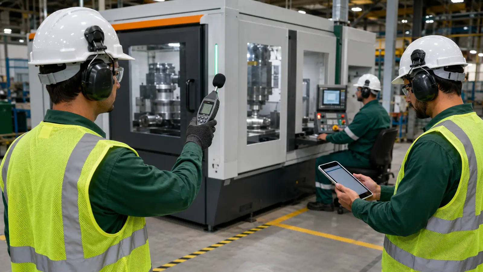 Engenheiro mede ruído industrial para LTCAT e evento S-2240 do eSocial