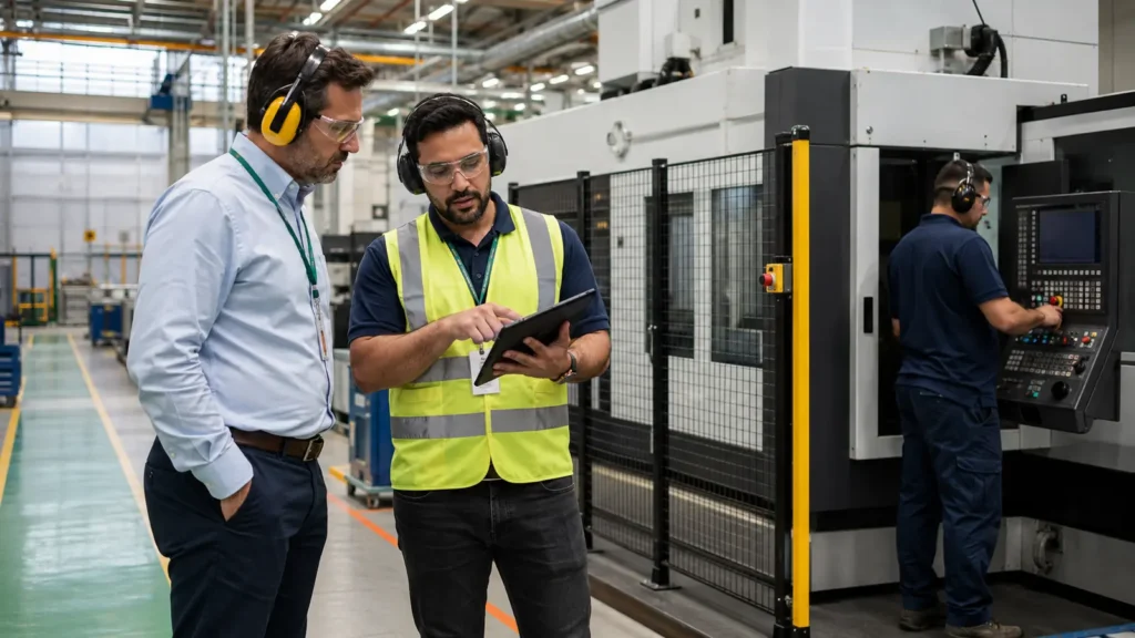 Gestor e profissional de SST verificam responsabilidade do empregador na segurança industrial